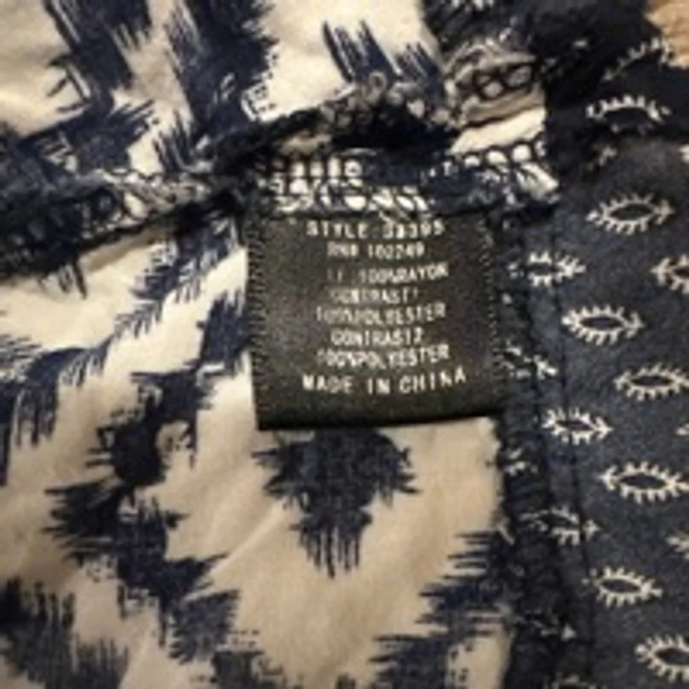 Women's Skies are Blue Top Size M Blue White - Picture 6 of 7